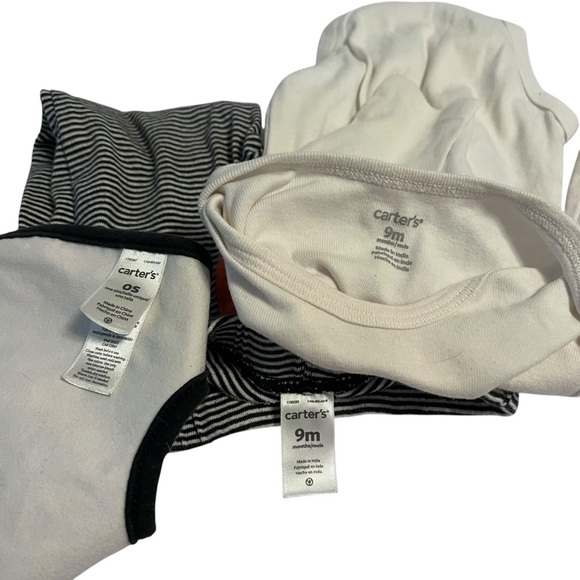 Carter’s Halloween 3pc‎ Baby Set 9M Bodysuit Pants Bib Pumpkin Fal - Picture 5 of 5